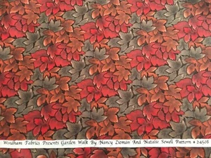 Garden Walk Nancy Zieman Natalie Sewell 24508 Cotton Fabric BTY - Picture 1 of 2