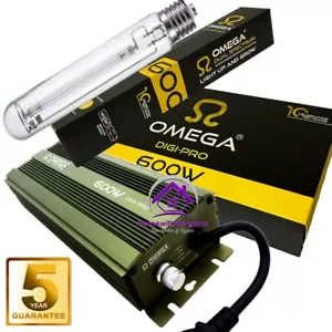 OMEGA PRO 600w Dimmable Digital Ballast, 600 Watt Dual Spectrum Grow Flower Bulb - Picture 1 of 7