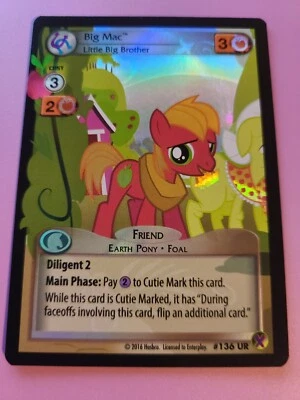 My Little Pony Collectible Card Game - Big Mac, Little Big Brother - #136 UR - Image 1 of 4