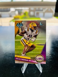 2023 Bowman U Chrome 1st Base #8 Brian Thomas Jr. - LSU Tigers