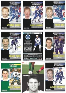 1991-92 Pinnacle ENGLISH Toronto Maple Leafs Complete Team Set (19) - Picture 1 of 1