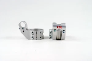 LSL Offset High Clip On Mounting Kit (Fork Diameter: 45mm, Colour: Silver) - Bild 1 von 2