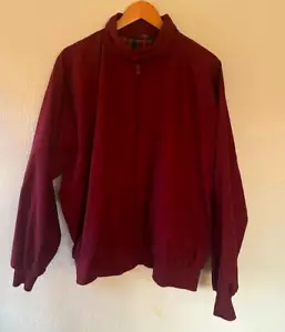 VTG Field & Stream Burgandy Jacket w/Plaid Lining Mens 2XL Made in Hong Kong EUC - Picture 1 of 6