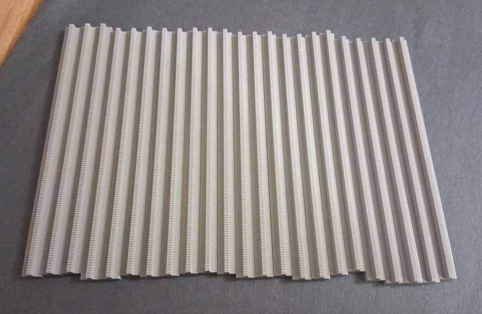 LEGO 23 Pieces of Light Gray Train Track Lot: Plain Rail Straight 3228c RARE - Image 1 of 4