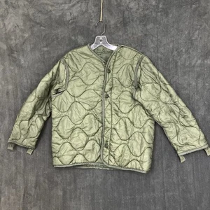 USMC Field Coat Liner Mens Medium Green Military Cold Weather Army USGI Quilted - Picture 1 of 13