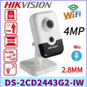 Hikvision DS-2CD2443G2-IW 4MP Wireless Wifi NO POE Feste Würfel IP-Kamera 2,8 mm - Picture 1 of 5