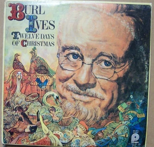 BURL IVES - 12 DAYS Of CHRISTMAS ALBUM - 1960s LP VINYL RECORD - Picture 1 of 2