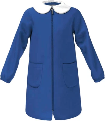 Siggi Grembiule Asilo E Elementare, Bambina E Ragazza Con Chiusura Bottoni O Zip - Immagine 1 di 4