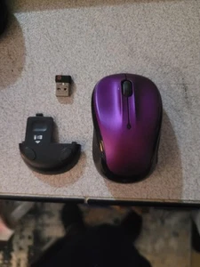 Genuine Purple Logitech M325 Wireless Mouse with Unifying Receiver & Battery - Picture 1 of 4