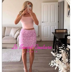 ZARA WOMAN NWT SS25 SEQUINNED MINI SKIRT MID PINK 3920/221/645 - Picture 1 of 3