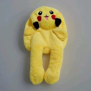 90s Pokemon Pikachu Backpack Plush Stuffed Animal Bag Vintage Movable Ears  - Picture 1 of 8