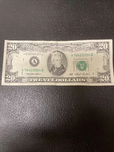 1993 Twenty Dollar ($20) Federal Reserve Note Circulated Vintage Rare - Picture 1 of 9
