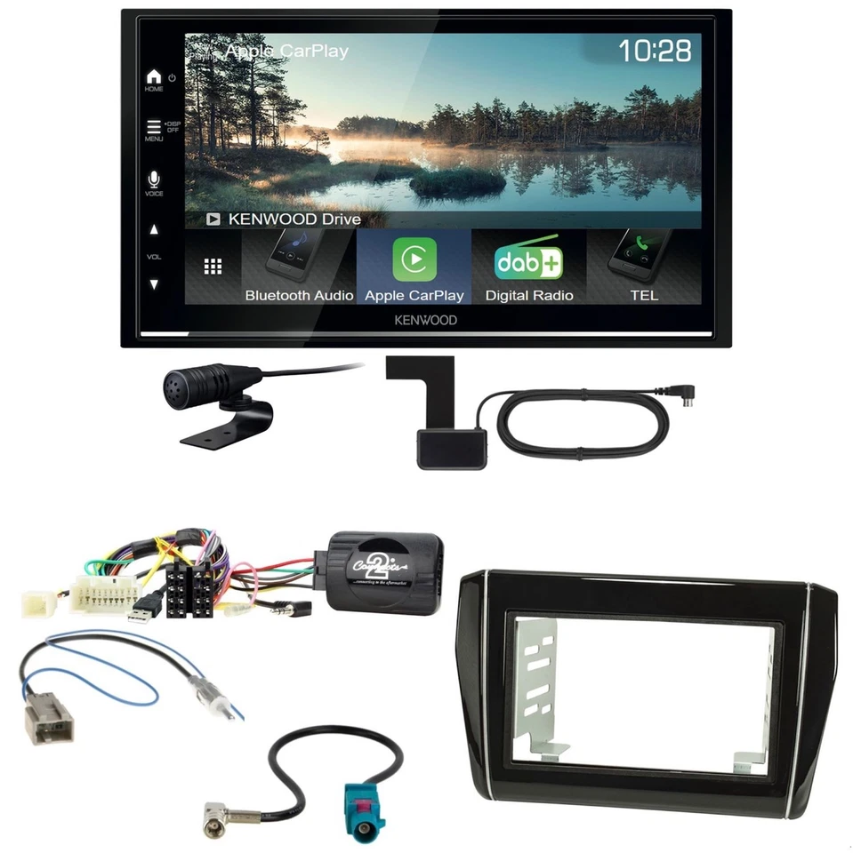 Kenwood DMX7722DABS CarPlay Einbauset für Mitsubishi Pajero bis 2014