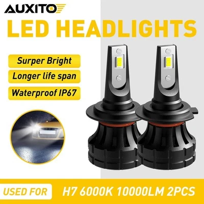 AUXITO H7 LED Faros Bombillas Luz Alta Brillante para Hyundai Santa Fe Sport 13-18 Foto 1 de 4