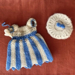 Conjunto Muñeca Tammy Original Ideal Japón Showa Retro Raro Lana Vestido Sombrero - Imagen 1 de 15