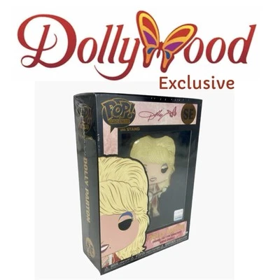 New! Dolly Parton Funko Pop Enamel Pin With Stand ~ Dollywood Exclusive SE 🦋