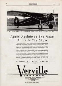 1930 Verville Aircraft Ad 8/12/2025a - Picture 1 of 1