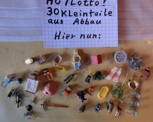 Spur H0 LOTTO-Konvolut 30 verschiedene Kleinteile aus Abbau ! - Bild 1 von 10