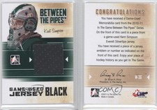 2010-11 ITG Between the Pipes Game-Used Black Jersey /120 Kent Simpson #M-36