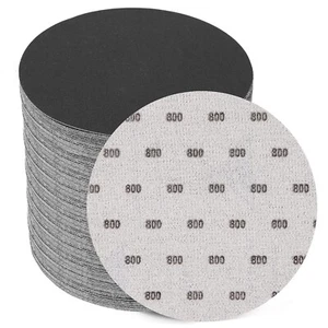 50/100Pcs 6 Inch Hook Loop Sanding Discs 80-800 Grit Orbital Sander Paper Pads - Picture 1 of 15
