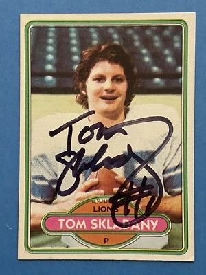 TOM SKLADANY Signed 1980 Topps #463 Lions Ohio State Buckeyes Autograph Auto - Image 1 of 2