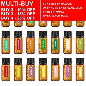 10ml Pure Natural Essential Oil Aromatherapy Fragrance Oils - Diffuser Burner UK - Picture 1 of 84