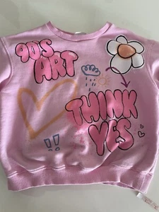 Zara Sweater Girl Pink 5-6 Years Print Flower - Picture 1 of 7