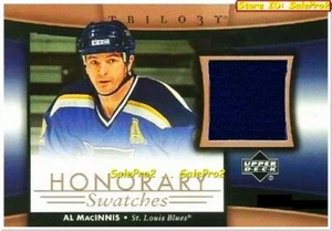 UD TRILOGY 2005 AL MacINNIS NHL ST. LOUIS BLUES STAR HONORARY GAME JERSEY #HSAM - Picture 1 of 2
