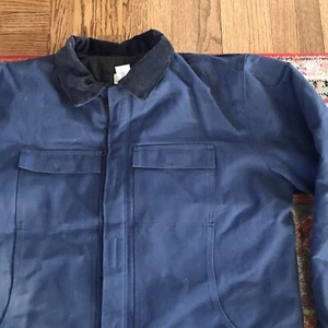 Vintage Wear Guard Blue Canvas Jacket Size XL Tall Steel Guard Made In Mexico - Picture 1 of 11