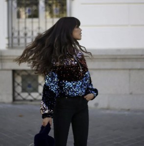 Las mejores ofertas en Lentejuelas Zara abrigos, chaquetas y chalecos para  mujeres capa exterior de poliéster | eBay