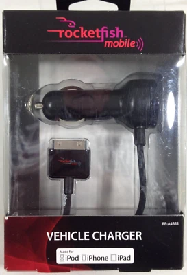 Rocketfish Mobile Car Charger  For Older Apple Model iPad- iPhone- iPod New - Image 1 of 4