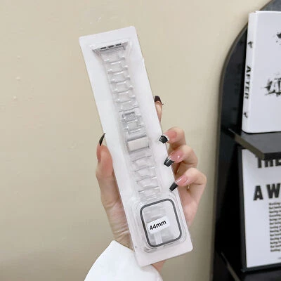 树脂表带 + 外壳套装表带配件适用于 Apple Watch 49 毫米系列 9 8 7-1 — 第 1/4 张图片