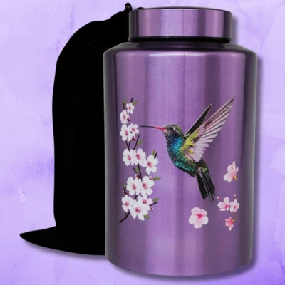 Up to 220 Lbs Large Cremation Urns for Adult Human Ashes, 220 Lbs, Purple