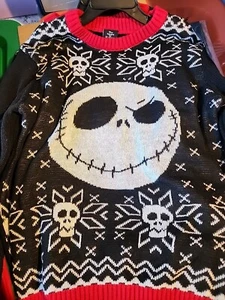 Kids Nightmare Before Christmas Sweater Size 8 Cozy Warm New With Tags - Picture 1 of 3