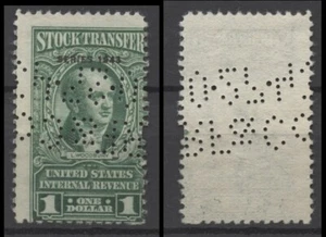No: 122404 - USA - "STOCKTRANSFER" - AN OLD 1 DOLLAR STAMP - USED!! - Picture 1 of 1