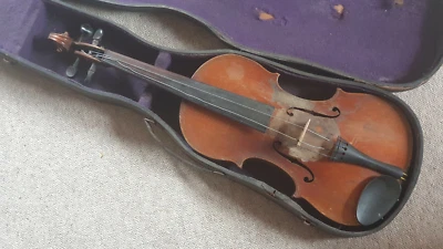  old maggini violin violon 4/4 needs cleaning and repair - Image 1 of 4