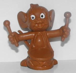 All Brown Jerry Mouse with Drum Plastic Figurine Tom and Jerry Cartoon TJ015 - Picture 1 of 2