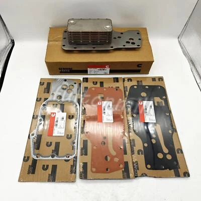 Oil Cooler & Gasket For Cummins 6.7L 24V ISBE 2007-Present Dodge Ram 3975818 NEW - Image 1 of 4