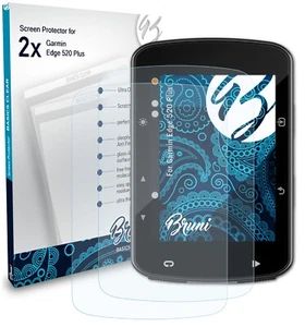 Bruni 2x Proteggi Schermo per Garmin Edge 520 Plus Pellicola Protettiva - Foto 1 di 4