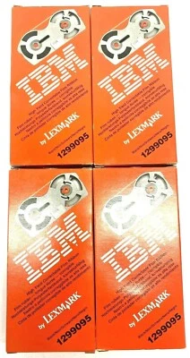Lot of 4 ~ IBM 1299095 ~ Black ~ High Yield Correctable Film Ribbon ~ NOS - Image 1 of 4