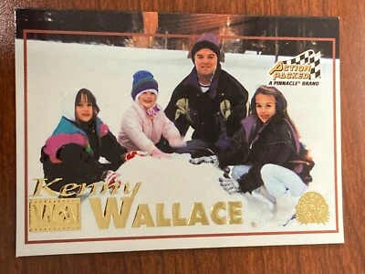 KENNY WALLACE 1996 PINNACLE ACTION PACKED CREDITIALS PROMO CARD NASCAR - Image 1 of 2