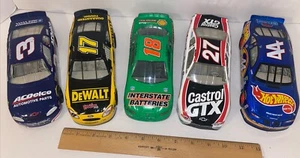 Lot Of 5 Toy Cars 8” Variety Nascar Dewalt #17 Castro 27 AC Delco 3 Interstate - Picture 1 of 24