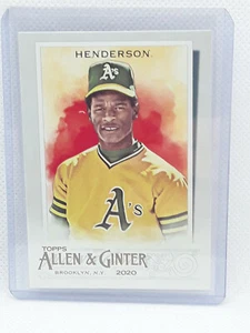 Rickey Henderson 2020 Topps Allen & Ginter Baseball - #35 - Oakland Athletics - Picture 1 of 2