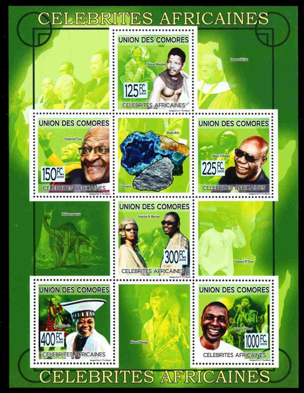 COMORO ISLANDS 2320KB - Famous Africans "Souvenir Sheet" (pb90059) - Image 1 of 1