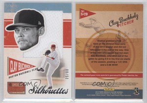 2013 Panini America's Pastime Silhouettes Materials /50 Clay Buchholz #S-CB