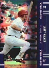 2005 (CARDINALS) Playoff Prestige Xtra Bases Purple #33 Larry Walker /100