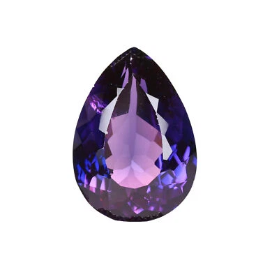 Imitation Tanzania Violet  Tanzanite Pear Shape 24.25 Carat Gem for Jewelry - Image 1 of 4