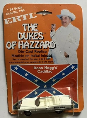 ВИНТАЖНЫЙ ГЕРЦОГИ HAZZARD 1/64 BOSS HOGG CADILLAC ERTL 1981 НОВЫЙ - Изображение 1 из 2