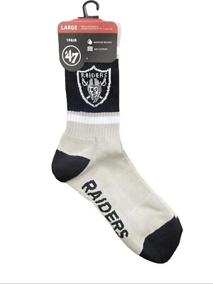 Calcetines de fútbol americano profesional de Las Vegas logotipo de equipo adulto y colores calcetines deportivos grandes para tripulación Foto 1 de 2