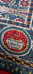 LIBERTY OF LONDON Vintage Silk Scarf LARGE SIZE Indian Coral Reef EARTH COLORS